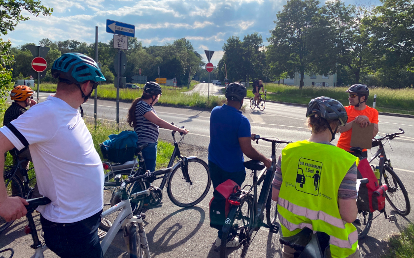 Aufnahmen während der verkehrspolitischen Radtour des ADFC Gießen