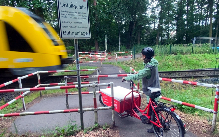 Aufnahmen während der verkehrspolitischen Radtour des ADFC Gießen