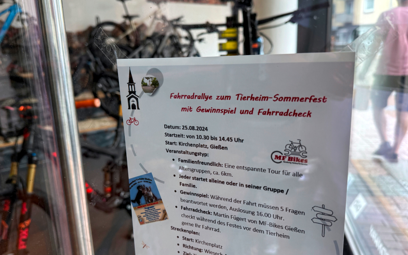 Fahrrad-Rallye zum Tierheim-Sommerfest