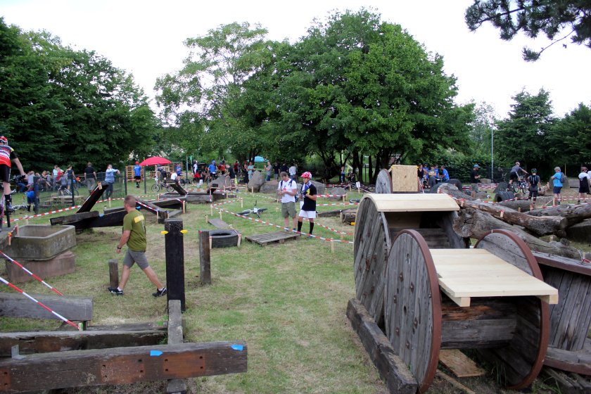 Trial-Gelände in Kleinlinden im Juni 2018