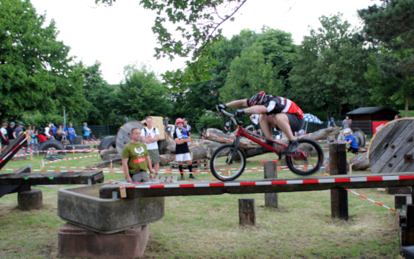 Trial-Gelände in Kleinlinden im Juni 2018